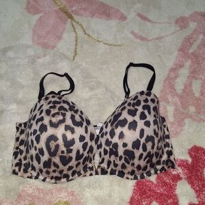 Victoria's Secret Brown and Black Leopard Print Bra